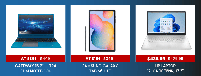 Deals on laptops and tablets