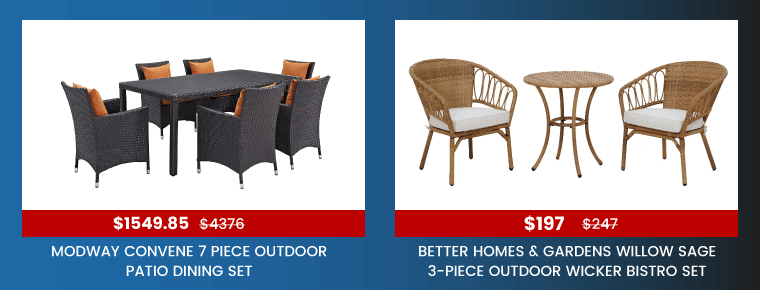 Deals on patio furniture