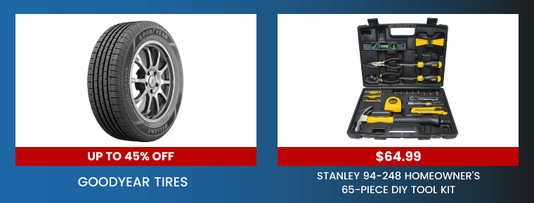 Deals on automotive and tools