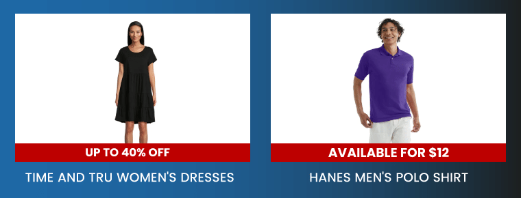 Deals on fashion and apparel