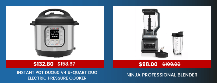 Deals on kitchen appliances