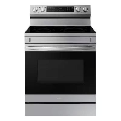 Samsung 6.3 cu. ft. Smart Wi-Fi Enabled Convection Electric Range Oven with No Preheat AirFry