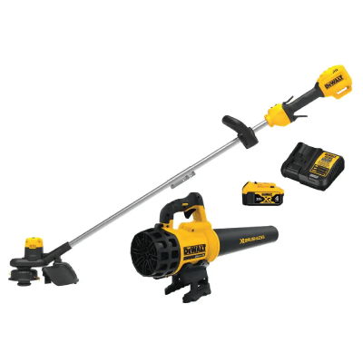 DEWALT 20V MAX Cordless Battery Powered String Trimmer & Blower Combo Kit