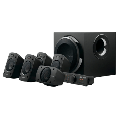 Logitech - Satellite Surround Sound Speaker System (6-Piece)