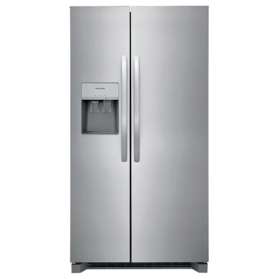 Frigidaire (25.6 cubic feet)Stainless Side-by-Side Refrigerator