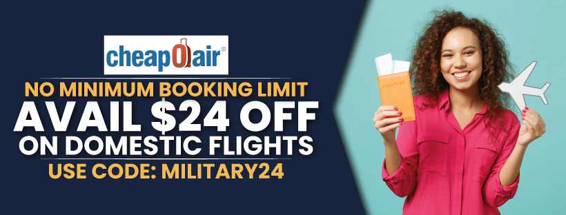 $24 Off | Domestic Flights | Military Discount