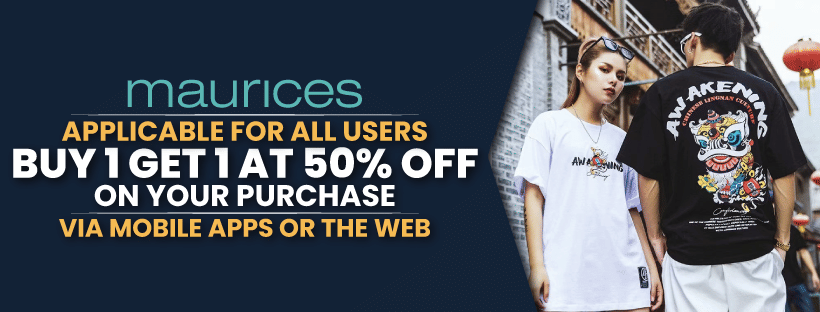 Maurices Secret Promo Code| Buy 1 Get 1 At 50% Off
