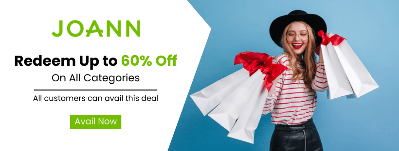 redeem up to 70% off joann