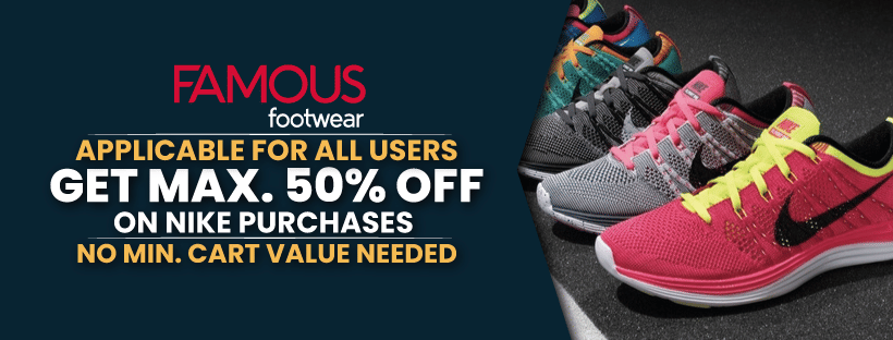 Max. 50% Off | Famous Footwear Nike Purchases 
