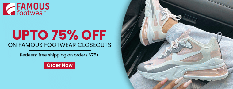 Redeem Upto 75% Off | Famous Footwear Closeouts