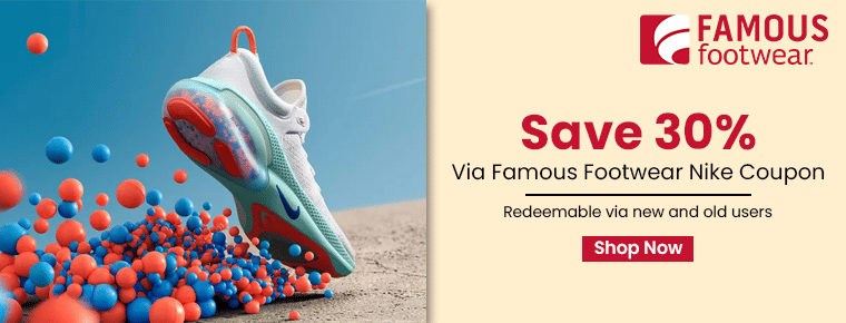 Save 30% via Famous Footwear Nike Coupon 