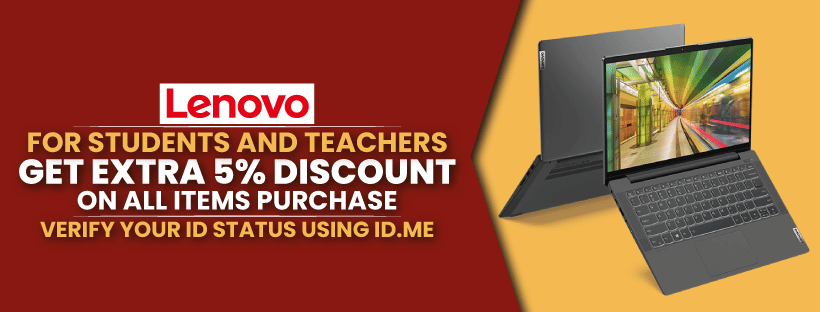 Lenovo Student Discount | 2022 (February Exclusive) | Extra 5% Off