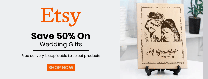 Save 50% On Wedding Gifts