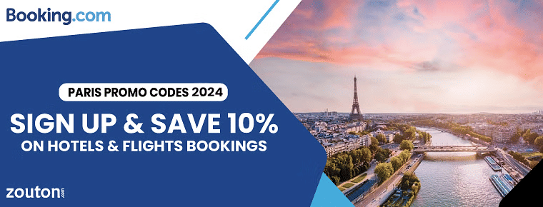Booking.Com Paris Promo Codes | January 2024 | Sign Up & Save 10% On Hotels & Flights Bookings