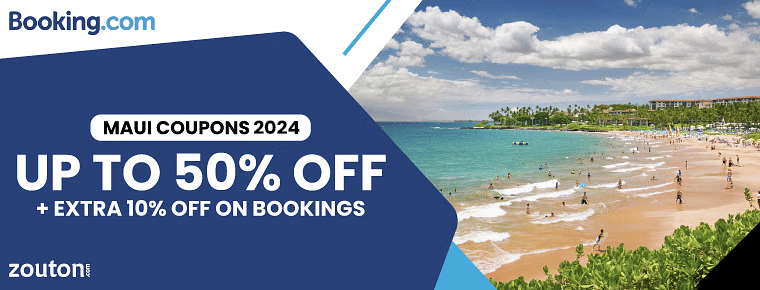 Booking.com Maui Coupons 2024 | Save Up To 50% + Extra 10% Off On Hotel & Flight Bookings