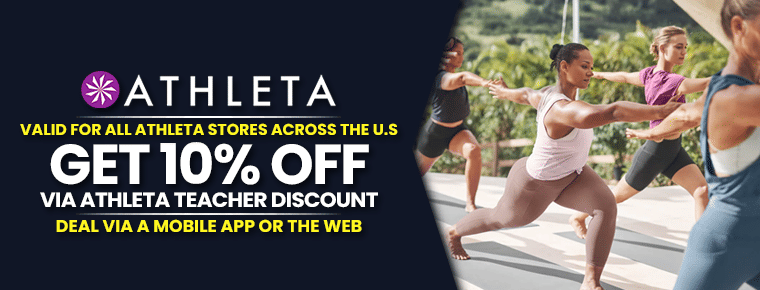 Athleta Teacher Discount| Get 10% Off