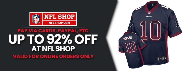 Up To 92% Off At NFL Shop