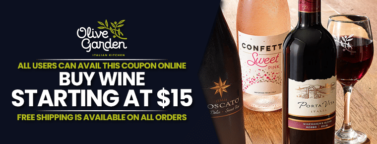 Olive Garden Online Coupons | January 2022 | Wine @ $15, Free ...