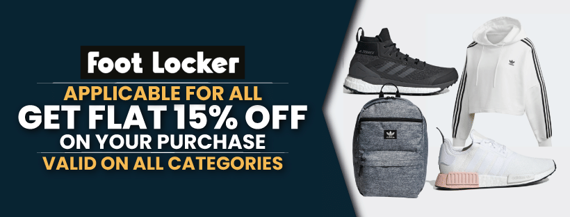 Flat 15% Off By Foot Locker Promo Code