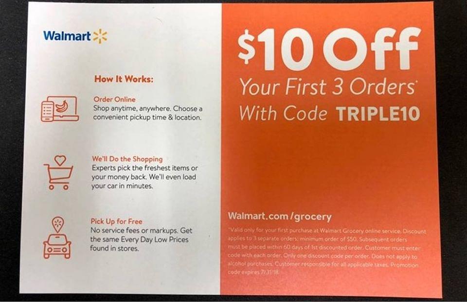 Walmart Grocery Promo Code Existing Customer Save 10 On All Orders