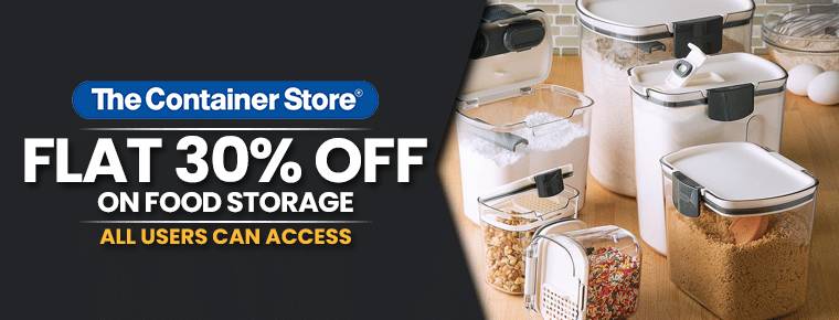FLAT 30% OFF: FOOD STORAGE