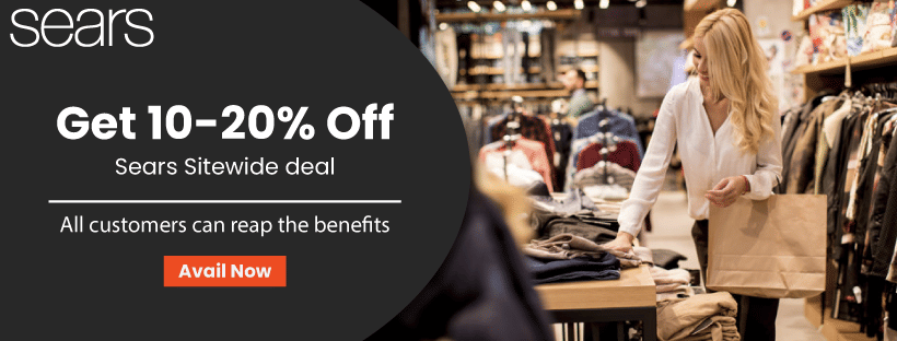 Get 10-20% Off | Sears Sitewide deal