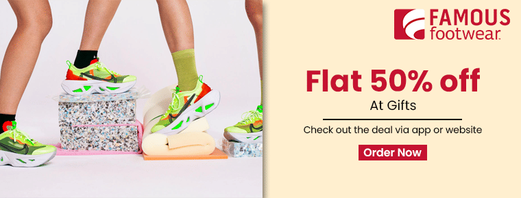 Avail a flat 50% off at Gifts