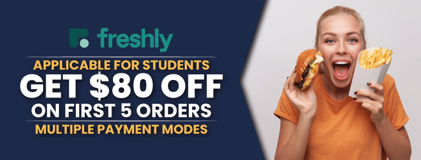 Freshly Student Discount | September 2021 | Get $80 Off On your First 5 Orders