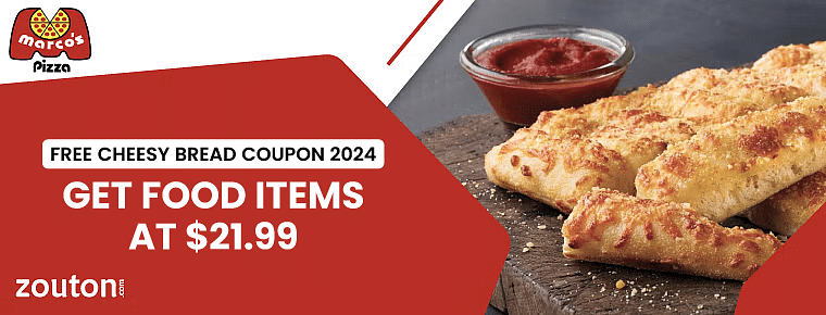 Marco s Free Cheesy Bread Coupon October 2024 Get food items at $21 99