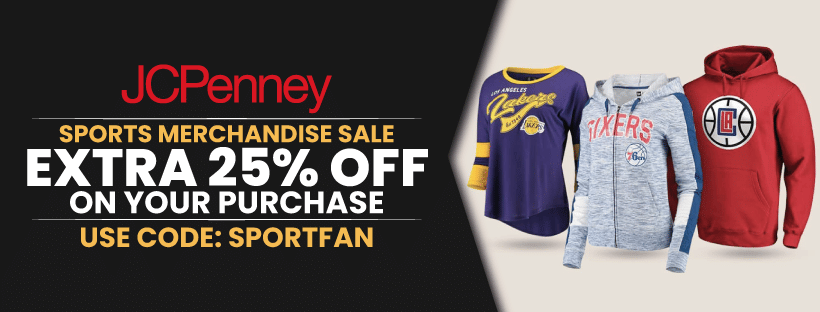 JCPenny Sale On Sports Merchandise | Extra 25% Off