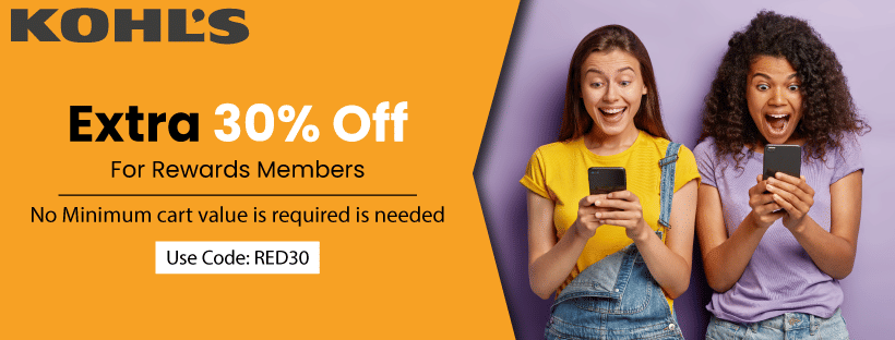 Kohl’s Rewards Members | Extra 30% Off 