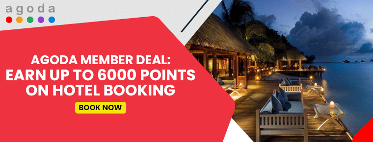 Agoda Member Deal: Earn Up To 6000 Points On Hotel Booking