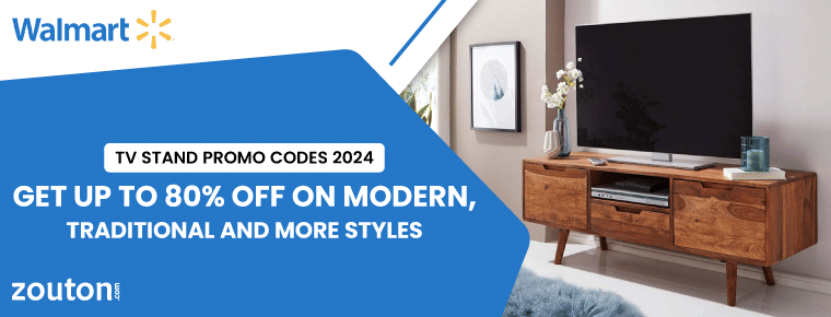 Walmart TV Stand Promo Codes | July 2024 | Up to 80% off on Modern, Traditional and More Styles