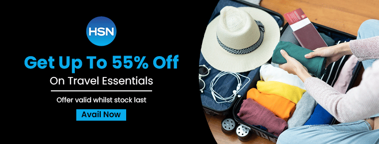 Get Up To 55% Off On Travel Essentials