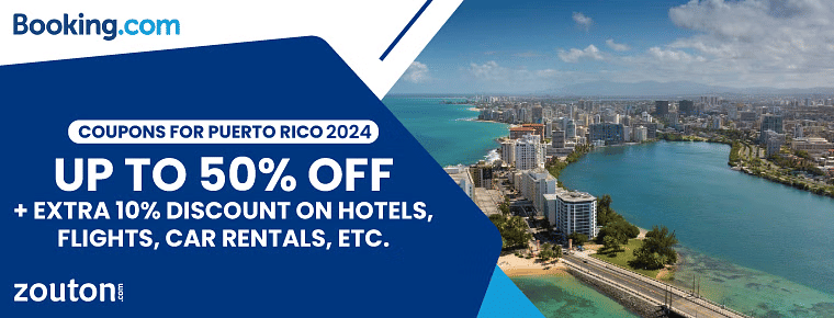 Booking.com Puerto Rico Coupons 2024 | Get Up To 50% + Extra 10% Discount On Hotels, flights, car rentals, holiday packages