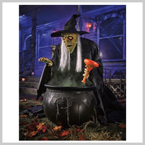 4.5 Ft Sitting Scarecrow Animatronic - Decorations