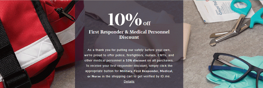 Flat 15% off Medical Professionals Discount 