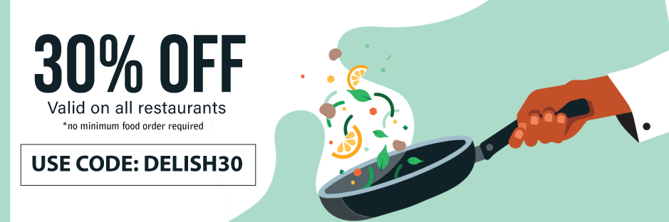 Uber Eats July coupon: 30% Off