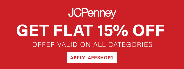  JCPenny Fall Sale: Flat 15% Off