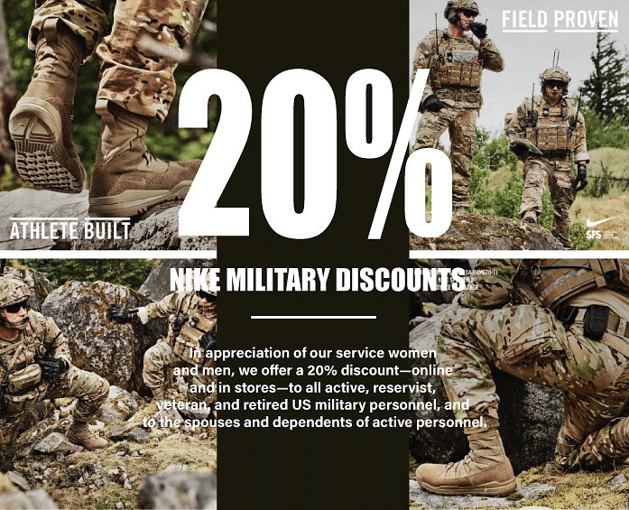 nike discount military