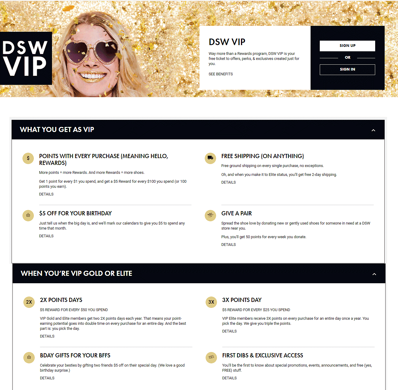 dsw vip member