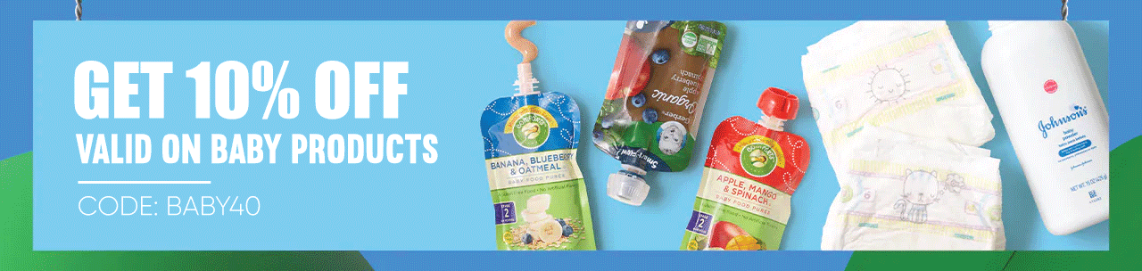 Get 10% off on Baby Products
