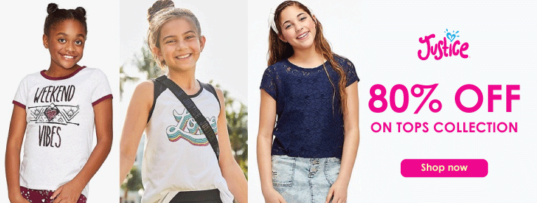 REDEEM UP TO 80% OFF ON TOPS