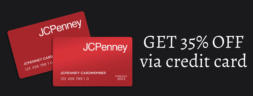 JCPenney Credit Card Discount