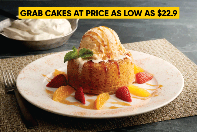 Cakes at price as low as $22.95
