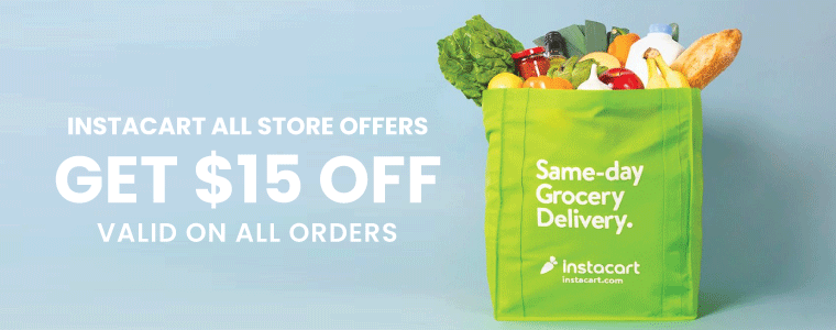 $15 off on all Instacart orders