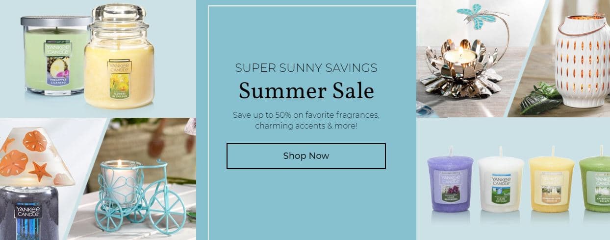 50% discount on Yankee gift and fragrances