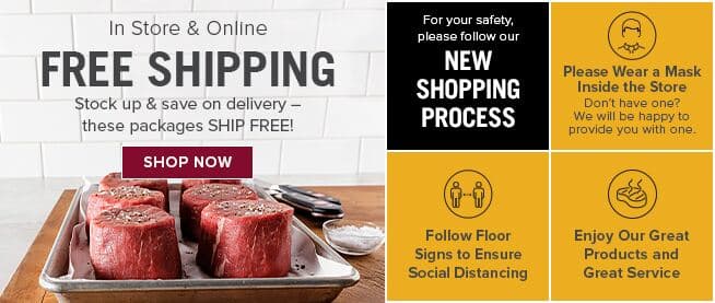 Free Shipping on All Food Items