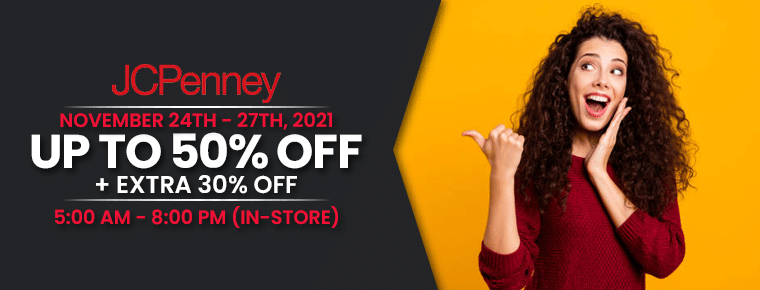 JCPenney Black Friday Deal: Up To 50% Off + Extra 30% Off