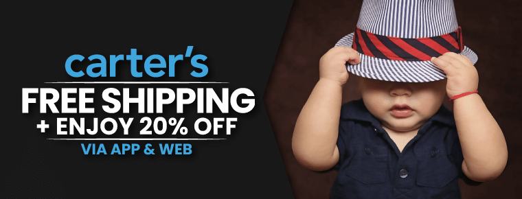 Carter’s Free Shipping + 20% Off Deal